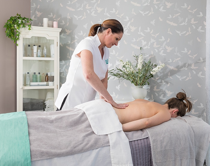 woman giving a massage